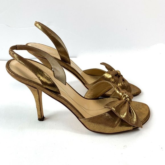 bronze gold heels